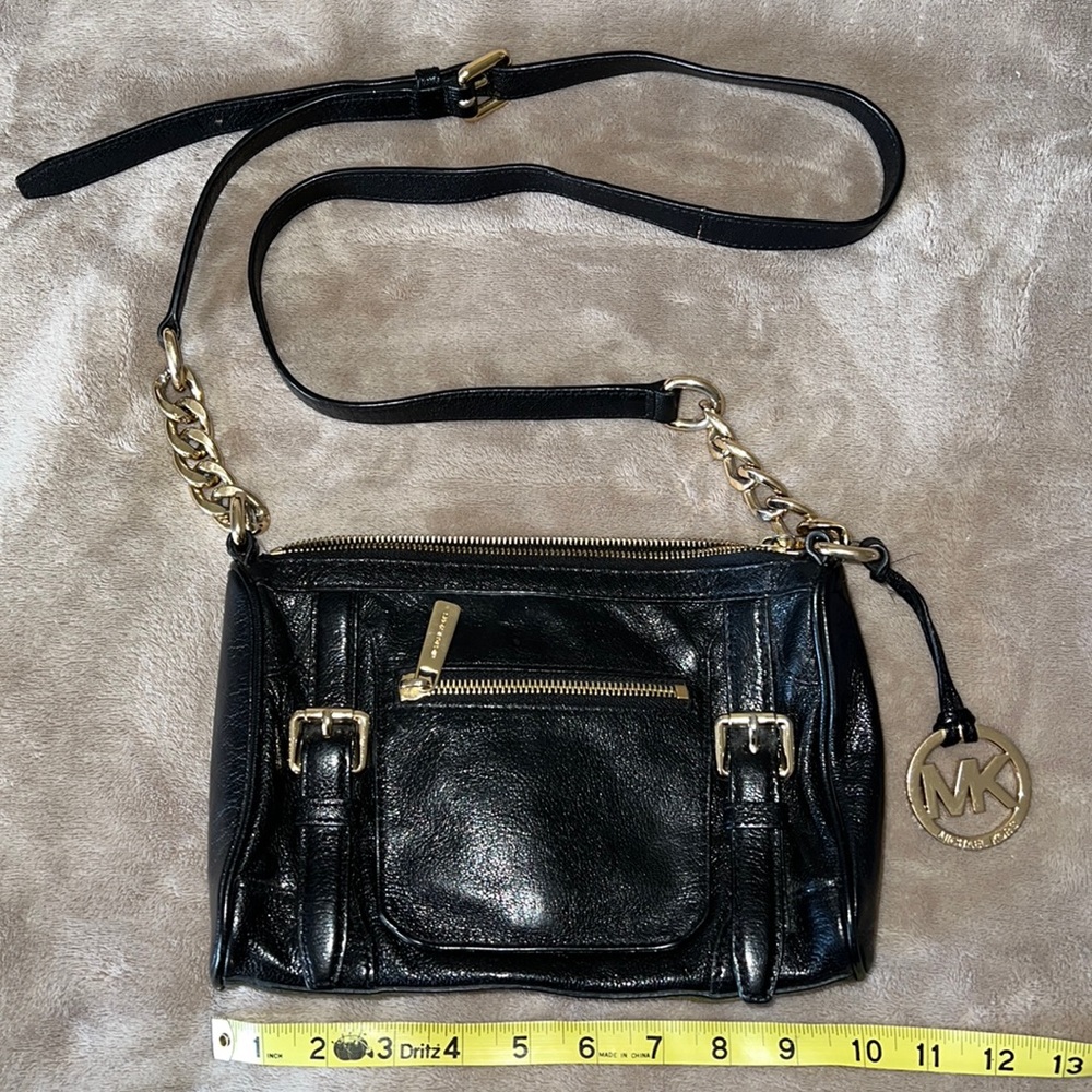 Michael Kors Black Leather Crossbody